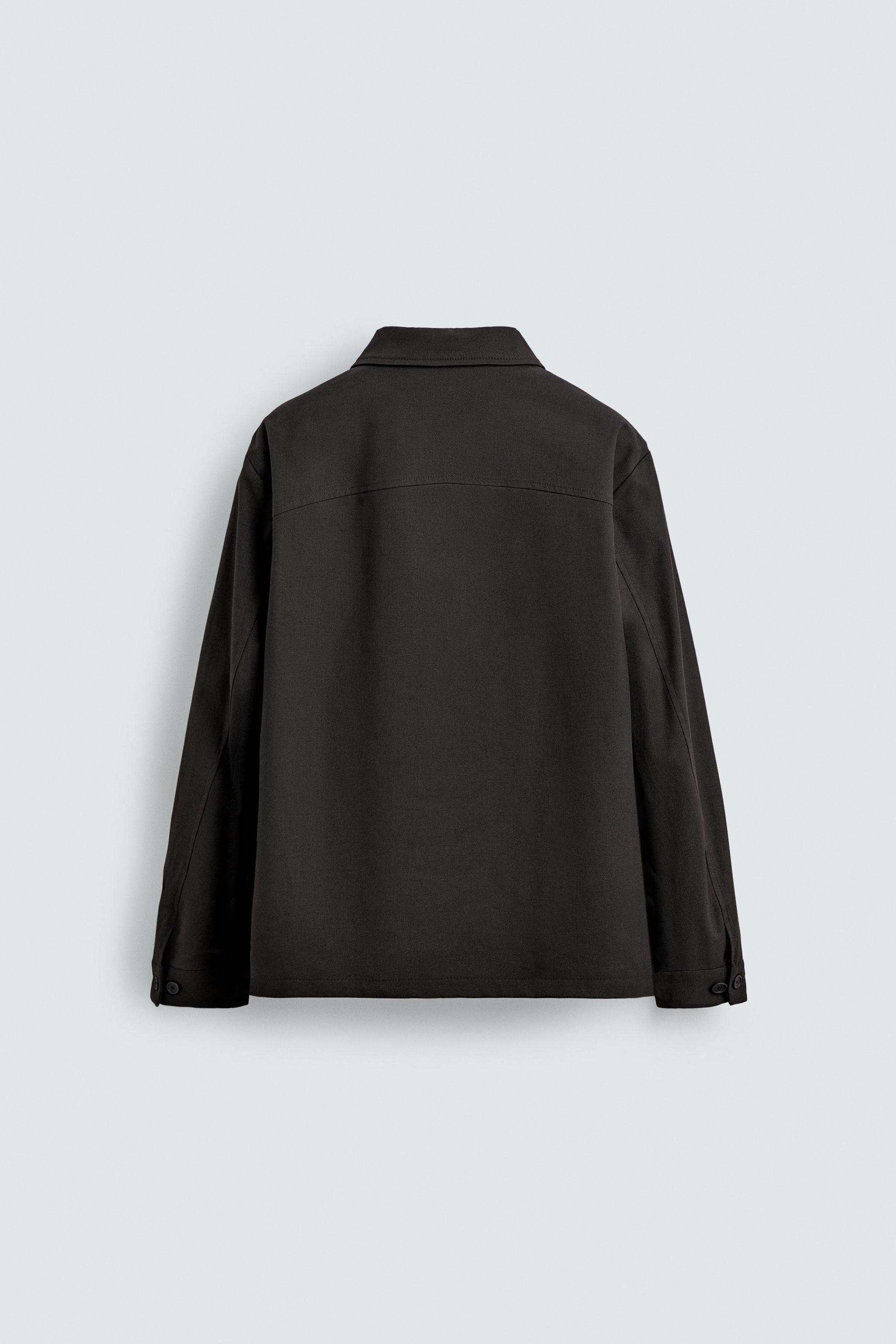 RELAXED FIT TWILL OVERSHIRT